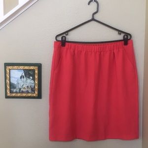 Chaus coral orange skirt